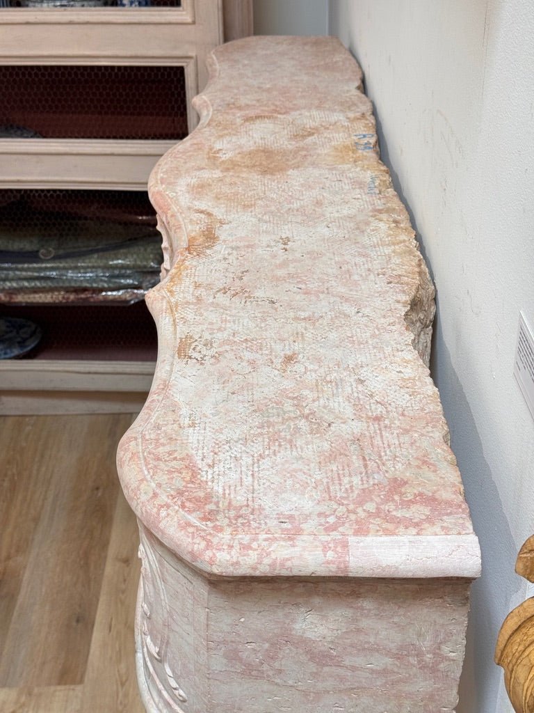 Fine French Limestone Mantelpiece, 18th Century, c, 1745 - Helen Storey Antiques