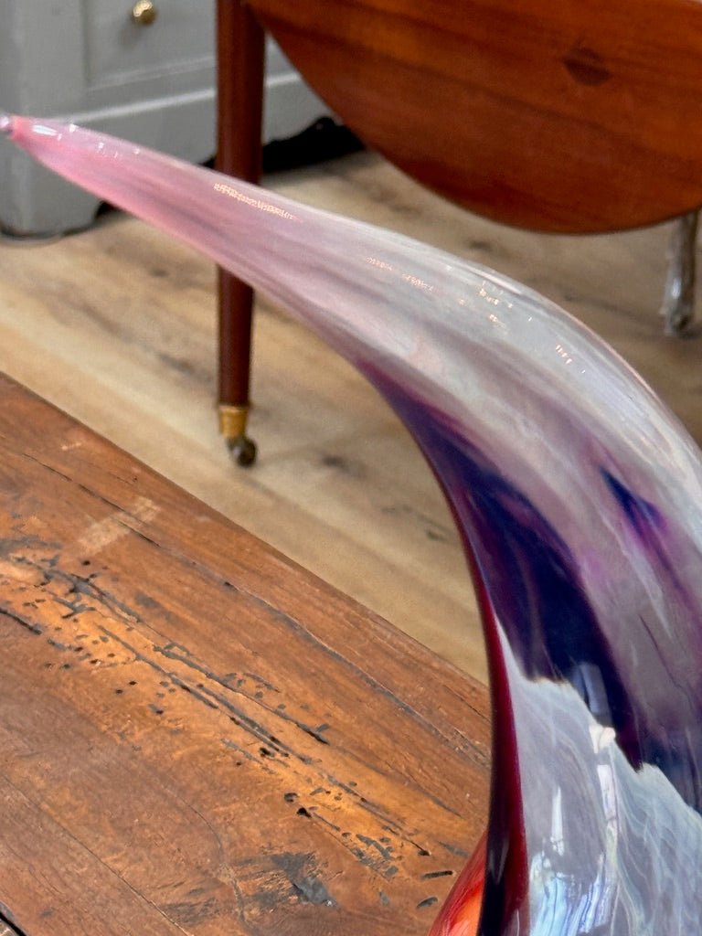 "Flame" by Dino Rosin (Italian b. 1949) Murano Art Glass Sculpture - Helen Storey Antiques