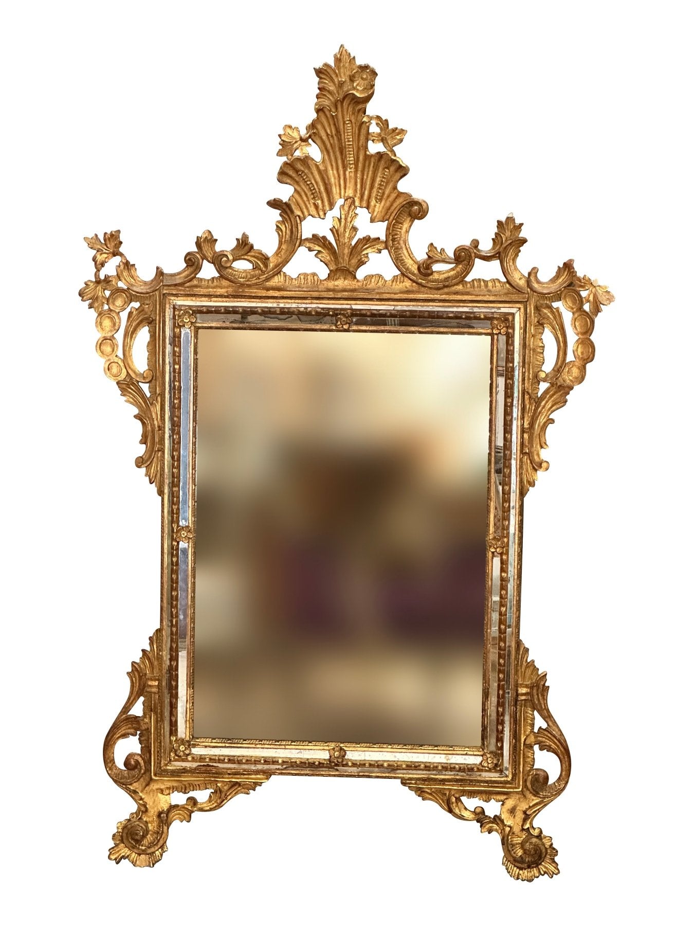 Florentine carved giltwood mirror, Nineteenth Century