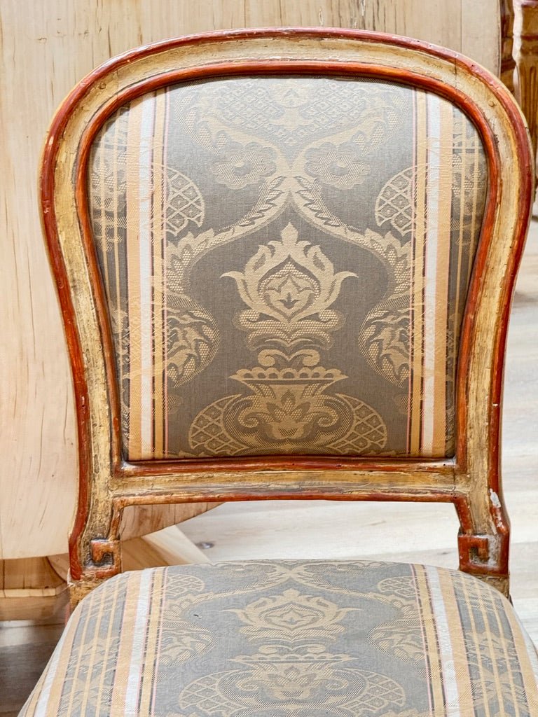 Fourteen Italian Louis XVI period laccatura dining chairs, 18th c. - Helen Storey Antiques
