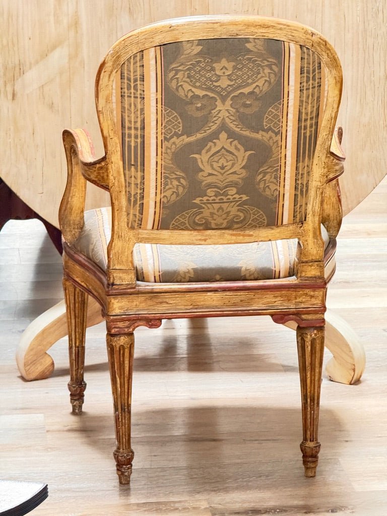 Fourteen Italian Louis XVI period laccatura dining chairs, 18th c. - Helen Storey Antiques