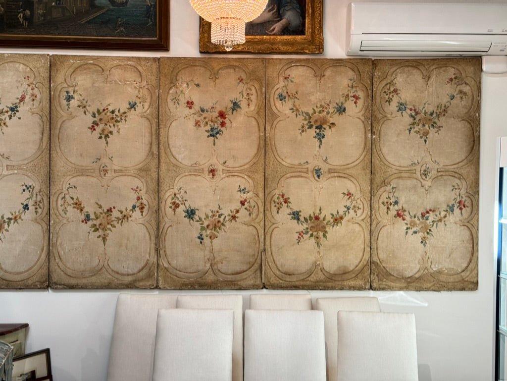 French 18th Century Chateau Screen, 8 Panels - Helen Storey Antiques