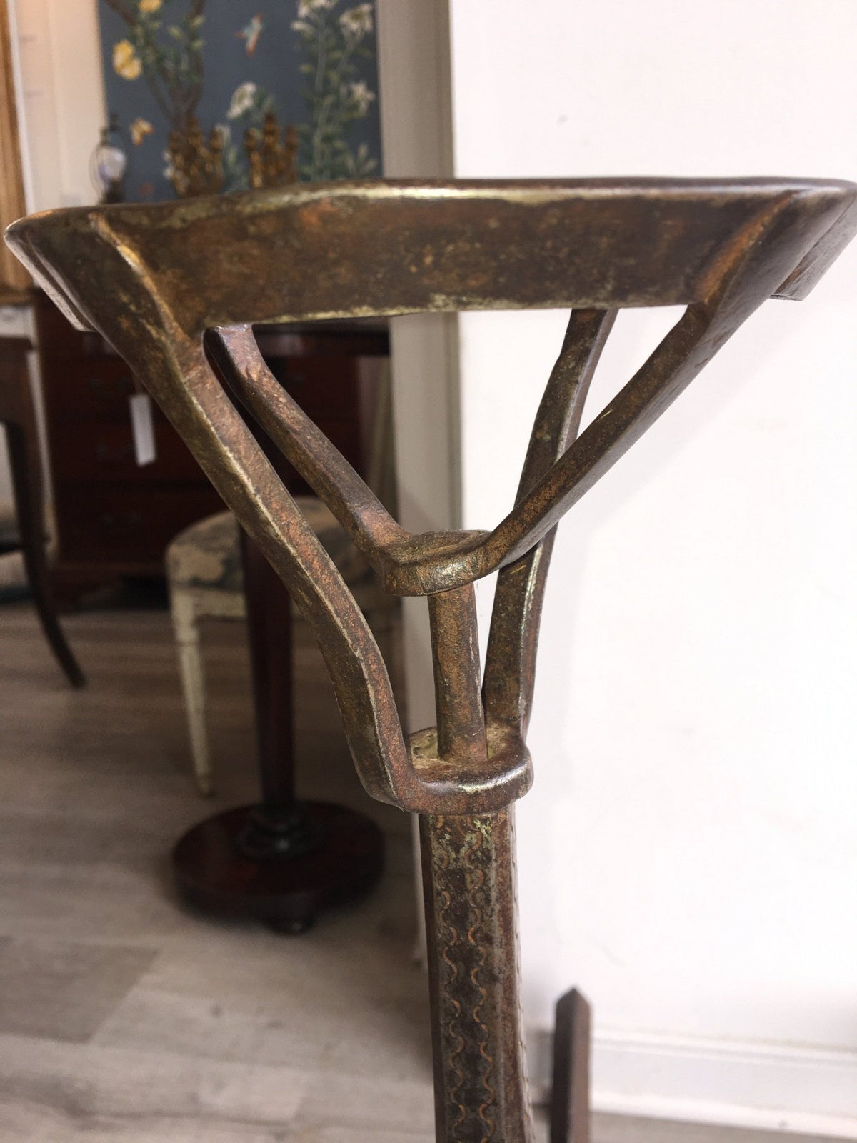 French Andirons, Landiers, 17th Century Hand Wrought - Helen Storey Antiques