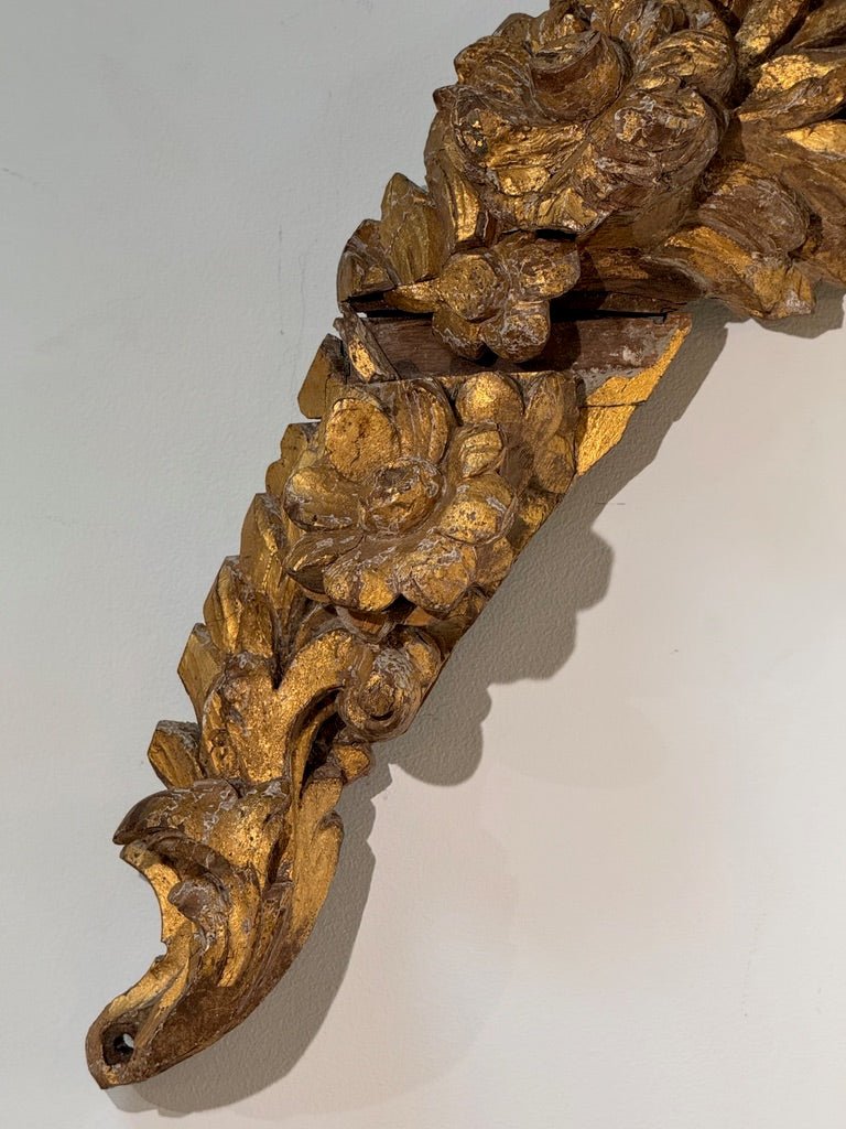 French Carved and Gilded Architectural fragment, 18th-19th c. - Helen Storey Antiques