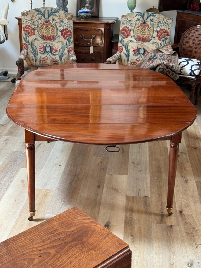 French Directoire Mahogany Breakfast or Small Dining Table, c. 1800 - Helen Storey Antiques