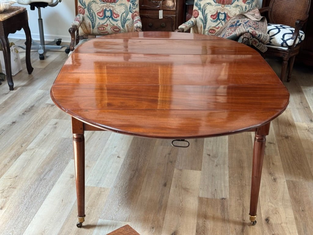 French Directoire Mahogany Breakfast or Small Dining Table, c. 1800 - Helen Storey Antiques