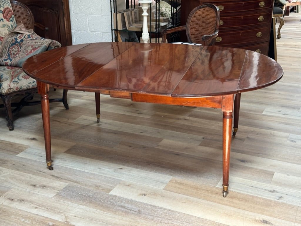 French Directoire Mahogany Breakfast or Small Dining Table, c. 1800 - Helen Storey Antiques