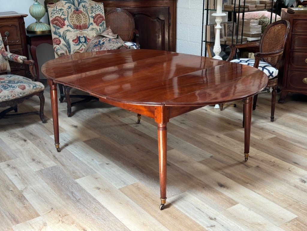 French Directoire Mahogany Breakfast or Small Dining Table, c. 1800 - Helen Storey Antiques