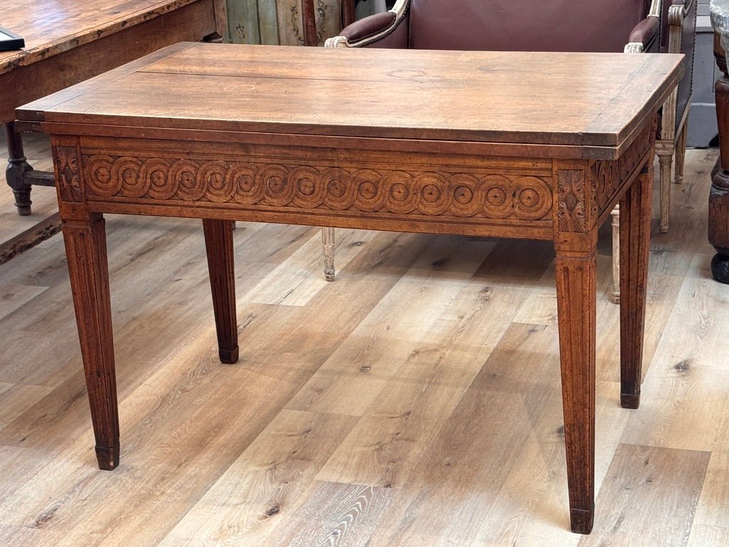 French Louis XVI Folding table, late 18th century, walnut - Helen Storey Antiques