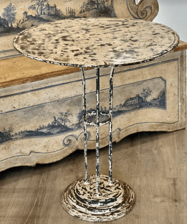 French Painted Cafe Bistro Table, Late 19th - early 20th Century - Helen Storey Antiques