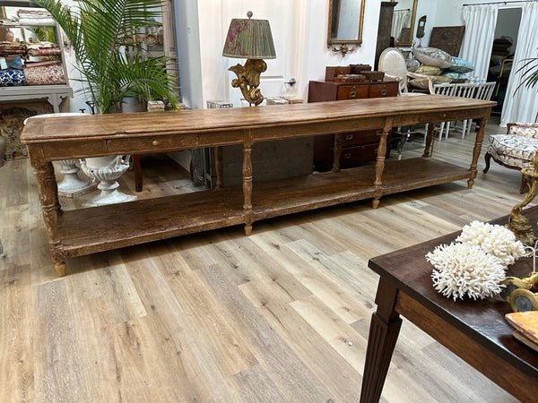 French Provincial Draper's Table, 19th Century - Helen Storey Antiques
