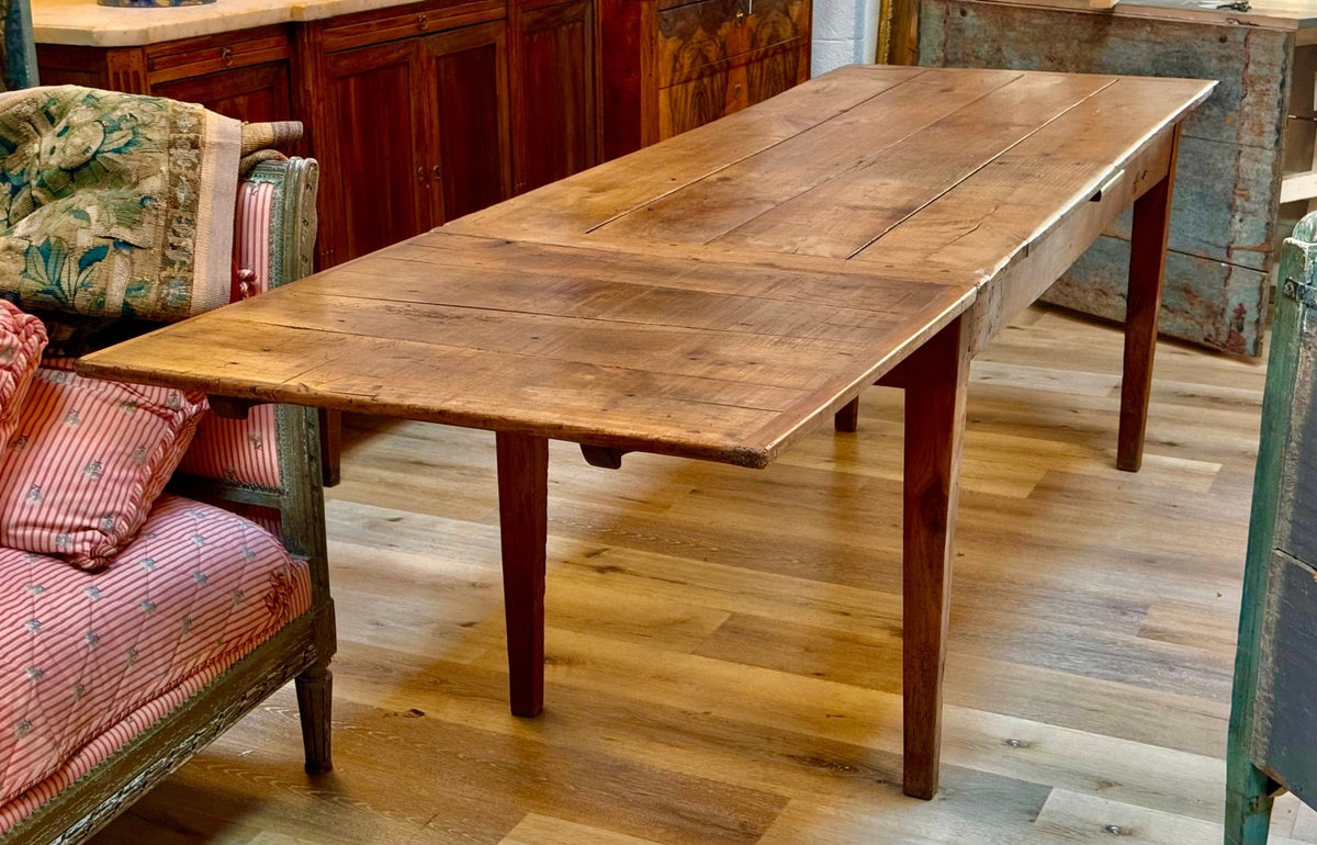 French Provincial Farm Table, Extending, Fine Patina - Helen Storey Antiques