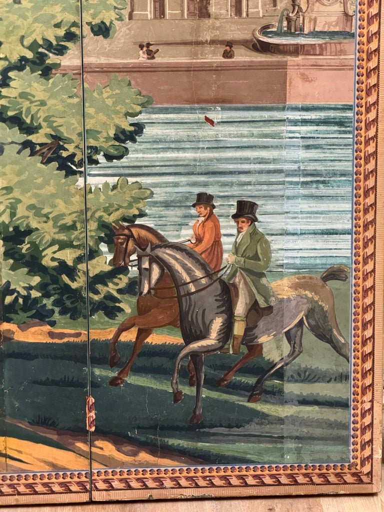 French Wallpaper, early 19th C. Dufour, original c. 1814. - Helen Storey Antiques