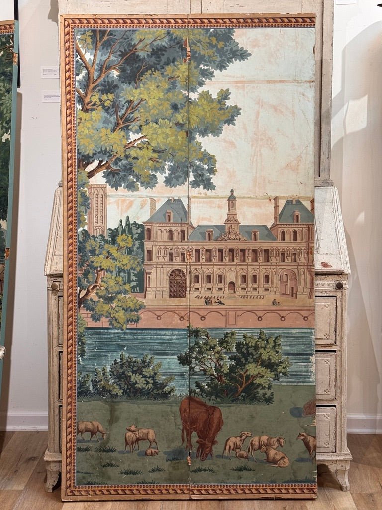 French Wallpaper, early 19th C. Dufour, original c. 1814. - Helen Storey Antiques