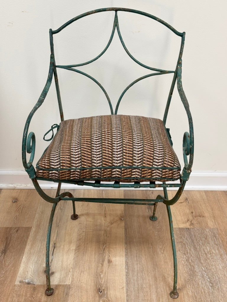 French wrought iron table and four chairs, circa 1890–1910, Provence - Helen Storey Antiques