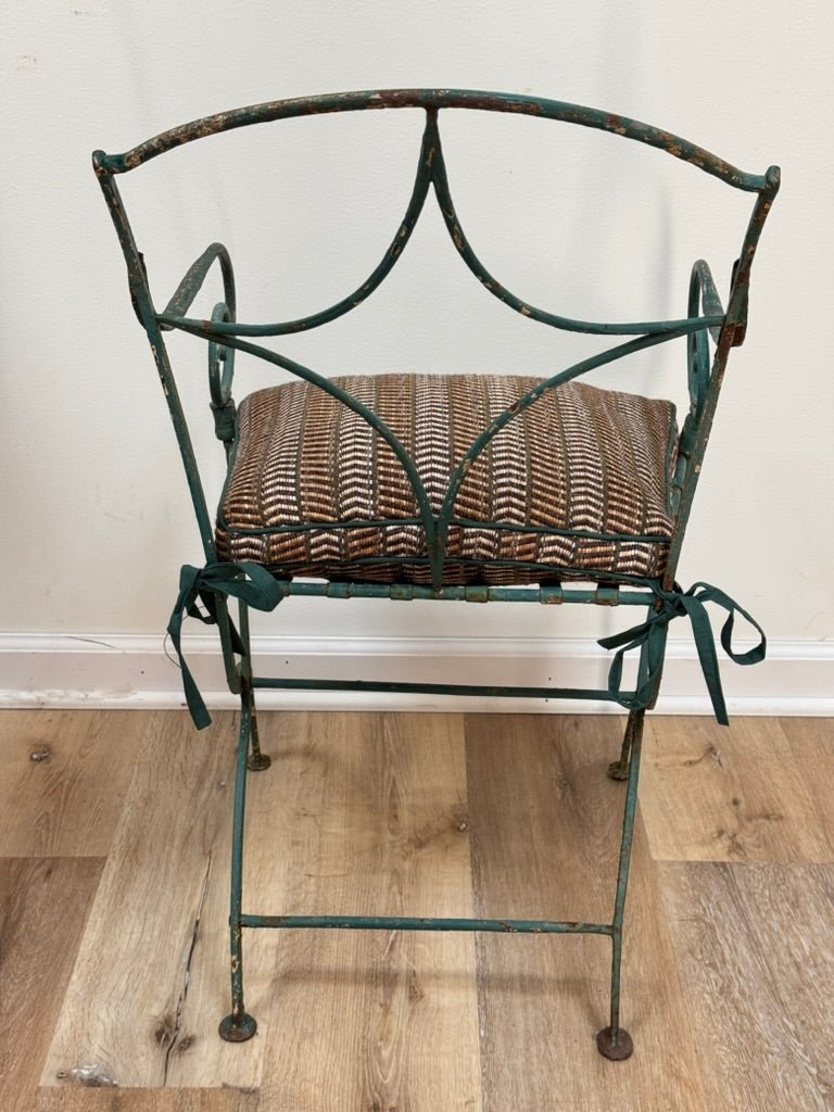 French wrought iron table and four chairs, circa 1890–1910, Provence - Helen Storey Antiques