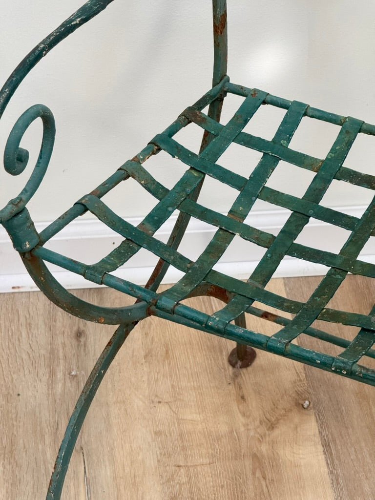 French wrought iron table and four chairs, circa 1890–1910, Provence - Helen Storey Antiques