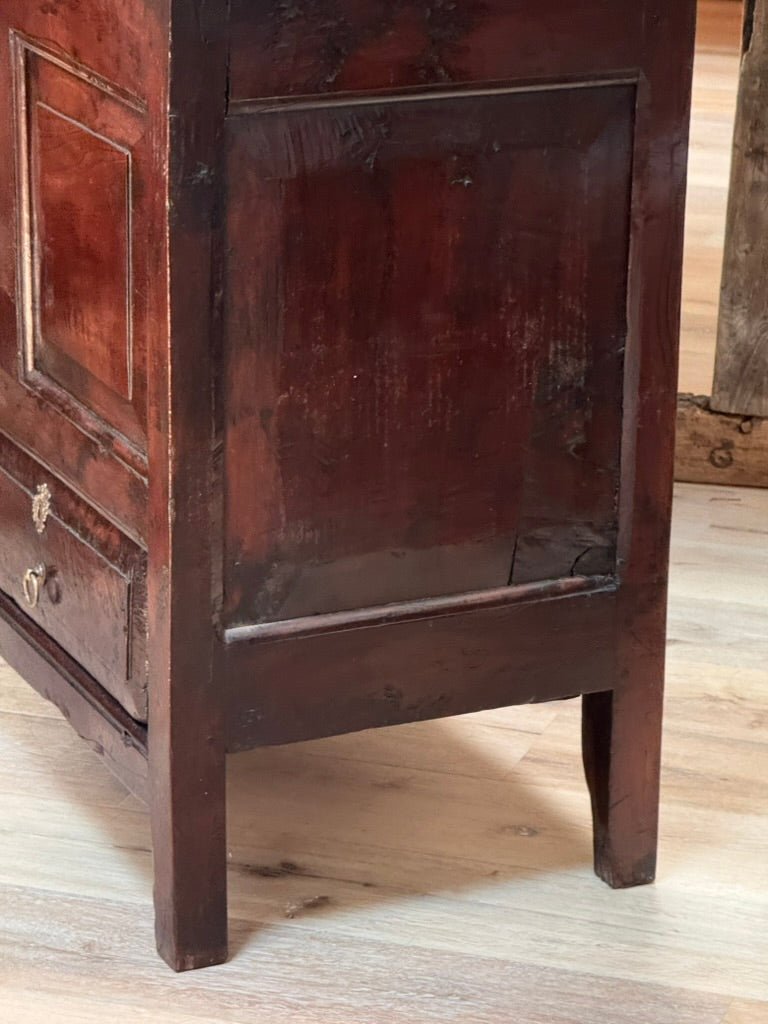 George II Yew Wood Press Cupboard, c. 1750 - Helen Storey Antiques