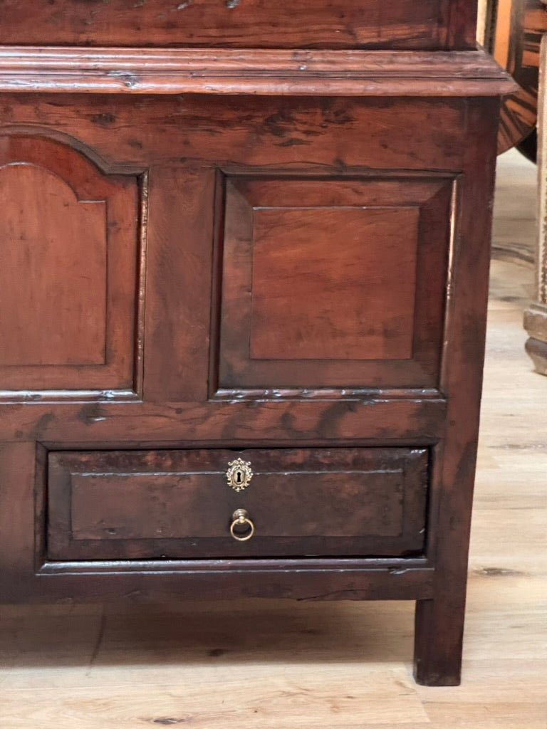 George II Yew Wood Press Cupboard, c. 1750 - Helen Storey Antiques