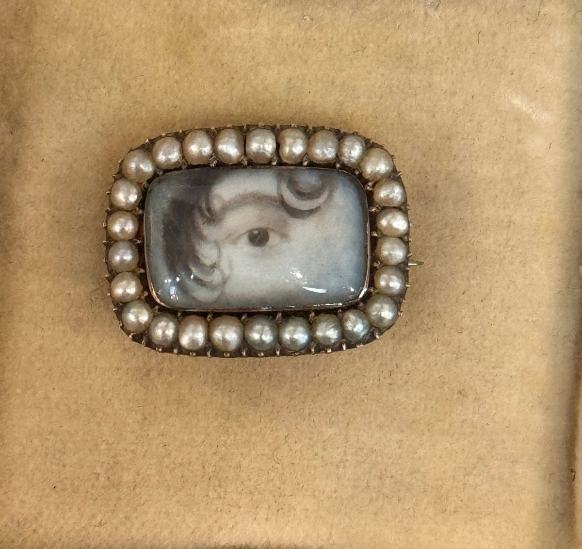 Georgian Lover&#39;s Eye Miniature, Late 18th Century - Helen Storey Antiques