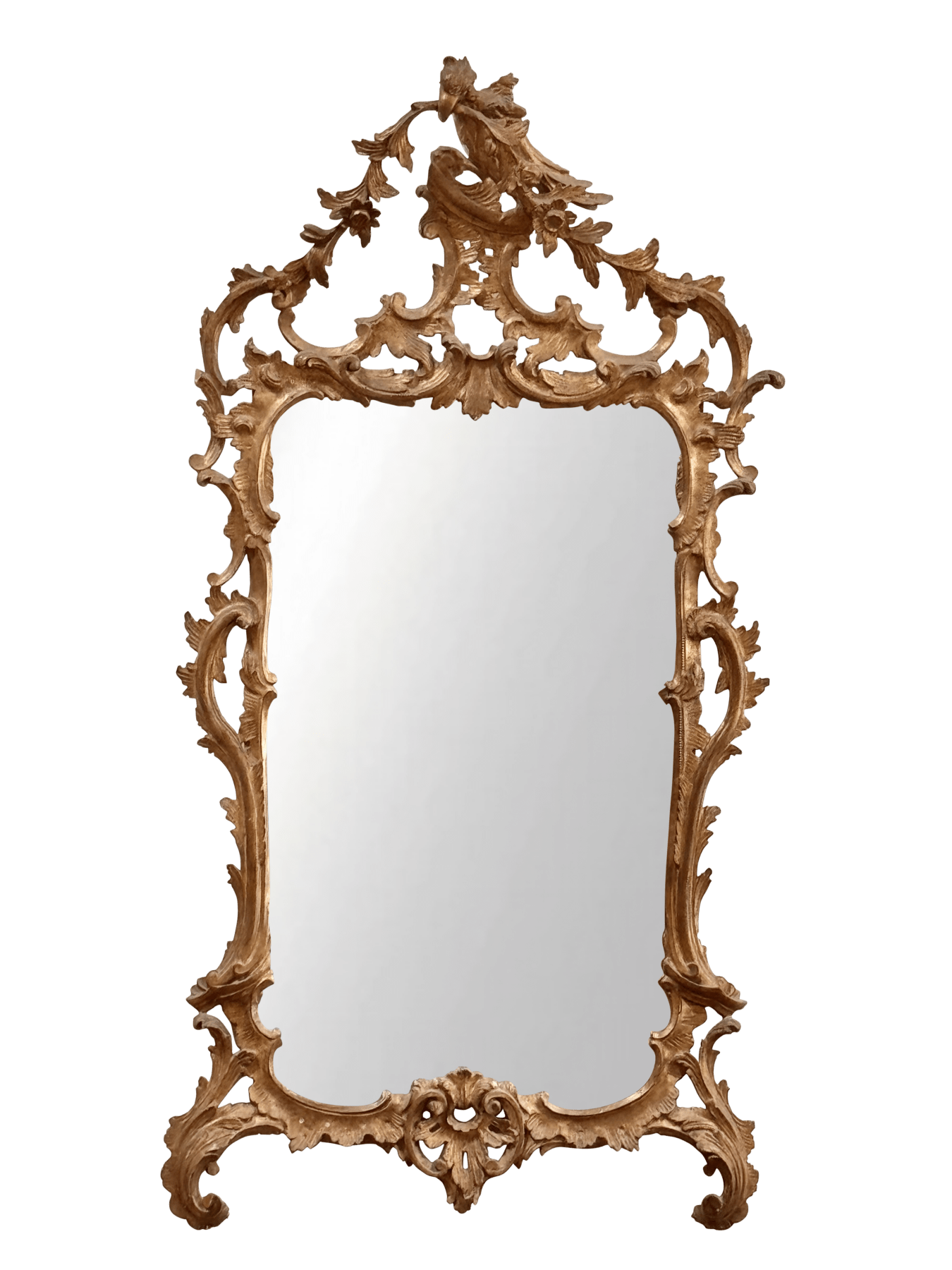 Georgian Mirror with bird crest, c. 1750