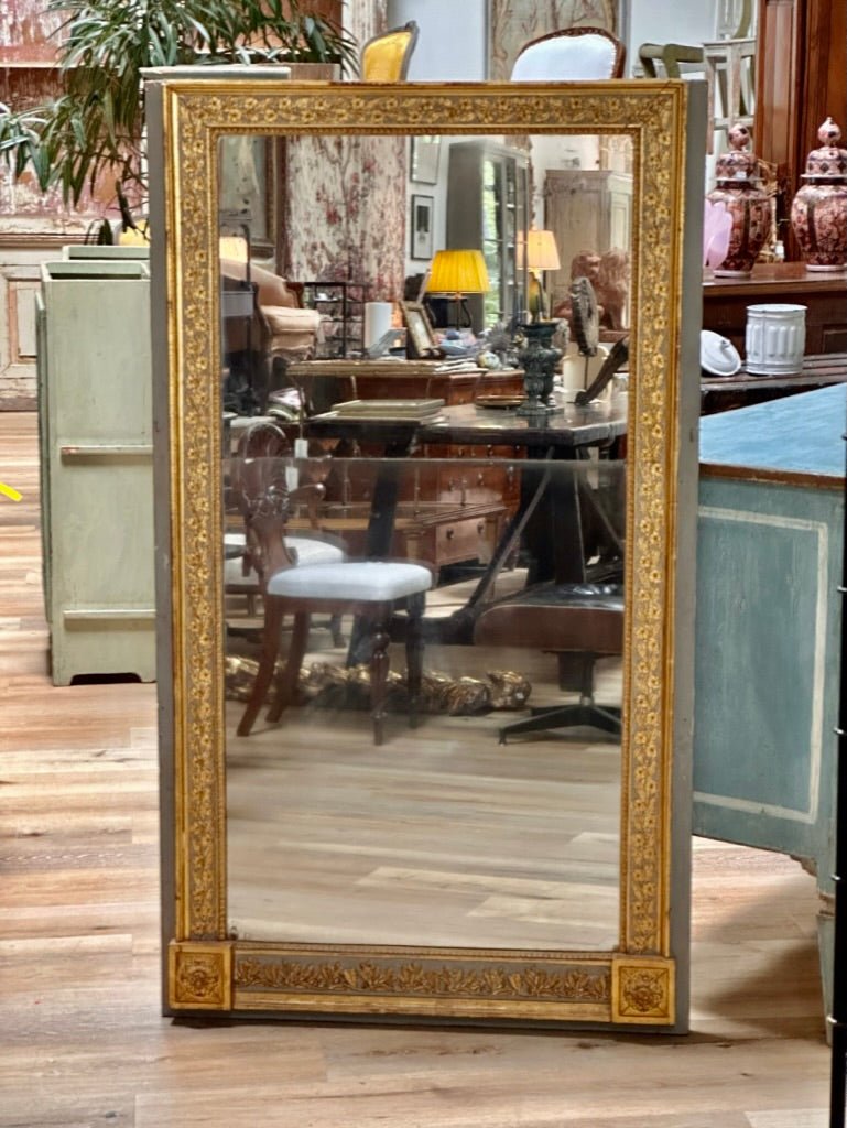 Gorgeous 19th Century Boiserie Panel Mirror - Helen Storey Antiques