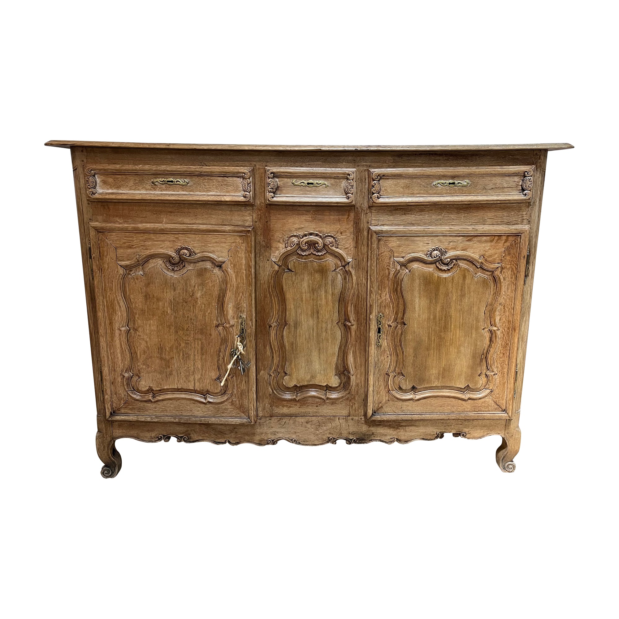 19th Century A French Provincial Oak Cabinet