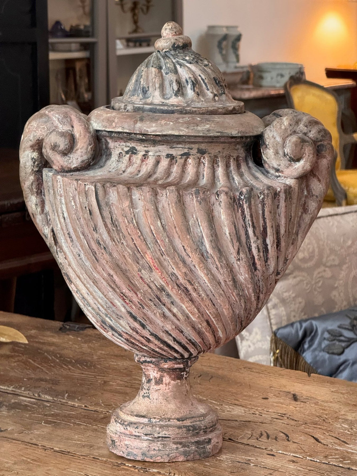 Italian Neoclassical Terracotta Urn, 19th Century - Helen Storey Antiques