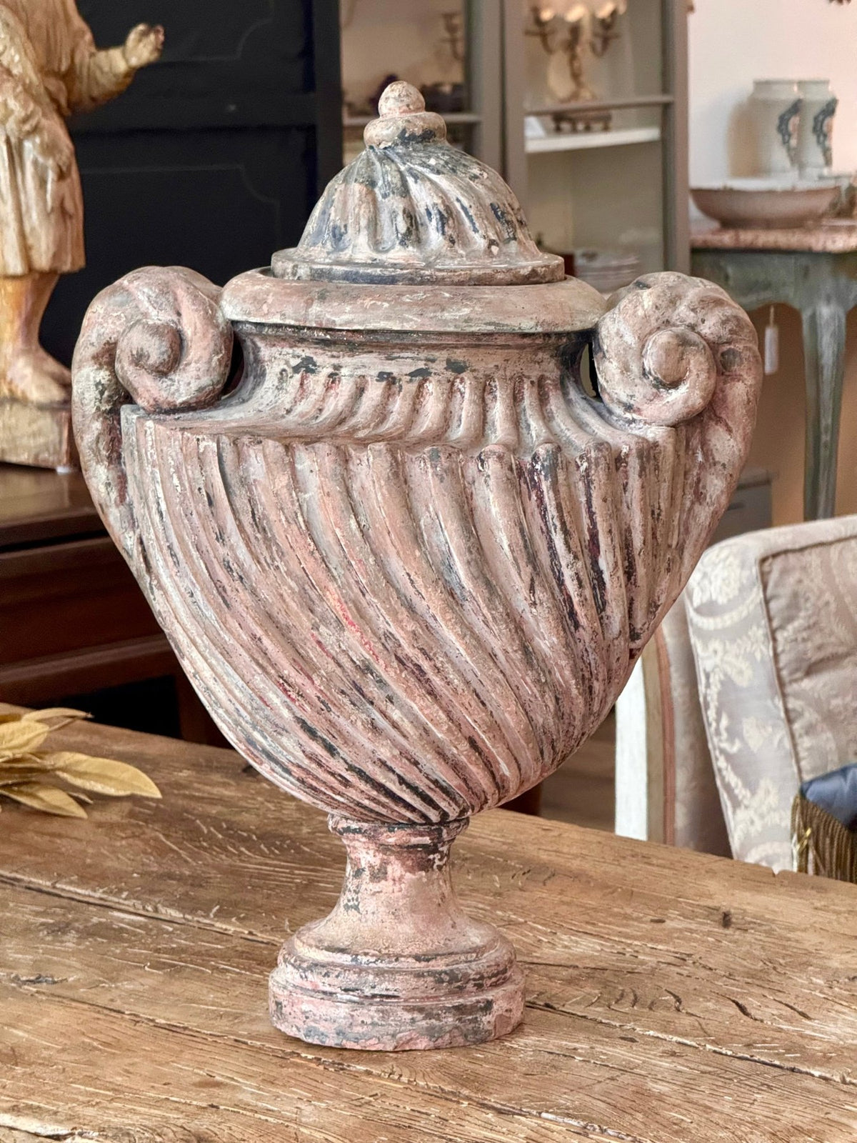 Italian Neoclassical Terracotta Urn, 19th Century - Helen Storey Antiques