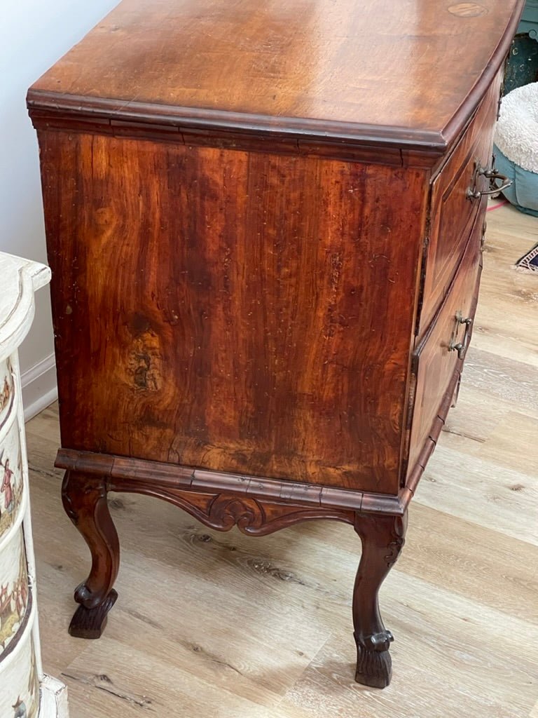 Italian Rococo Inlaid Walnut Commode, 1760 - 1770 - Helen Storey Antiques