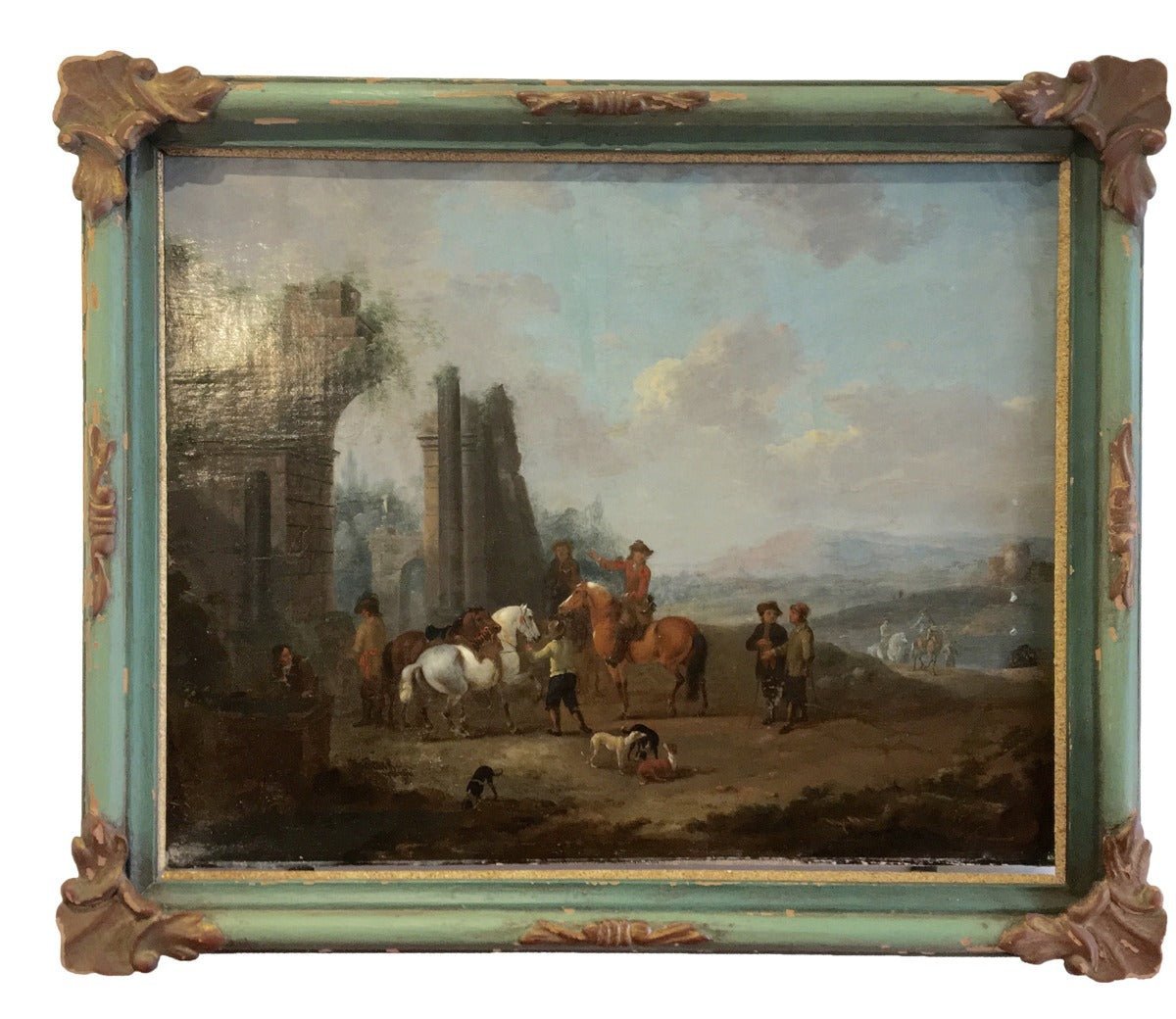 Jacob Tischbein, (1725 - 1791), Pair of Oil on Canvas Landscapes - Helen Storey Antiques