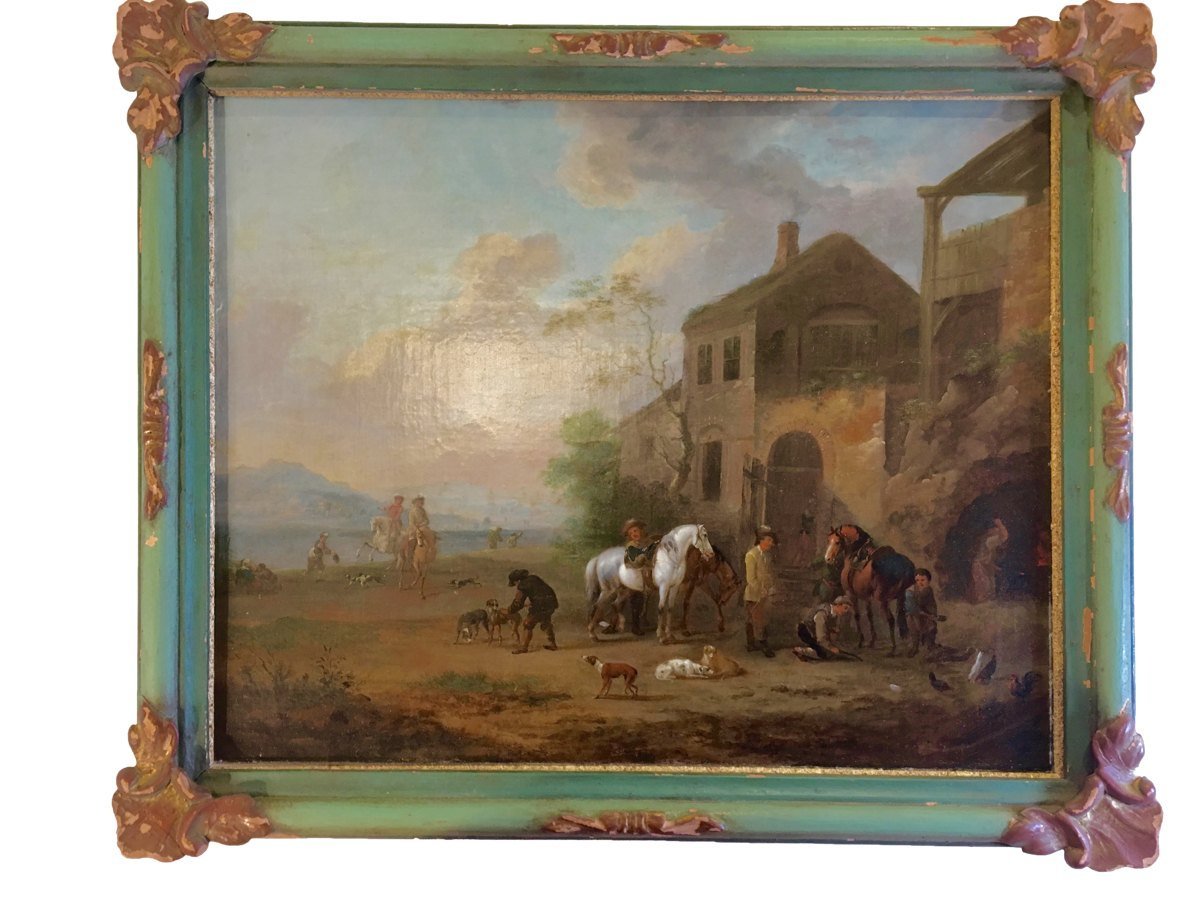 Jacob Tischbein, (1725 - 1791), Pair of Oil on Canvas Landscapes - Helen Storey Antiques