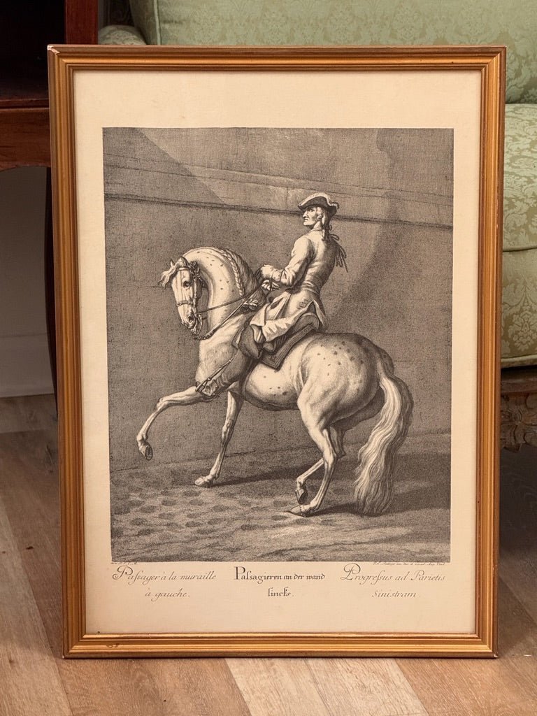 Johann Elias Ridinger (German, 1698–1767).&nbsp; Set of six; Equestrian Lithographs - Helen Storey Antiques
