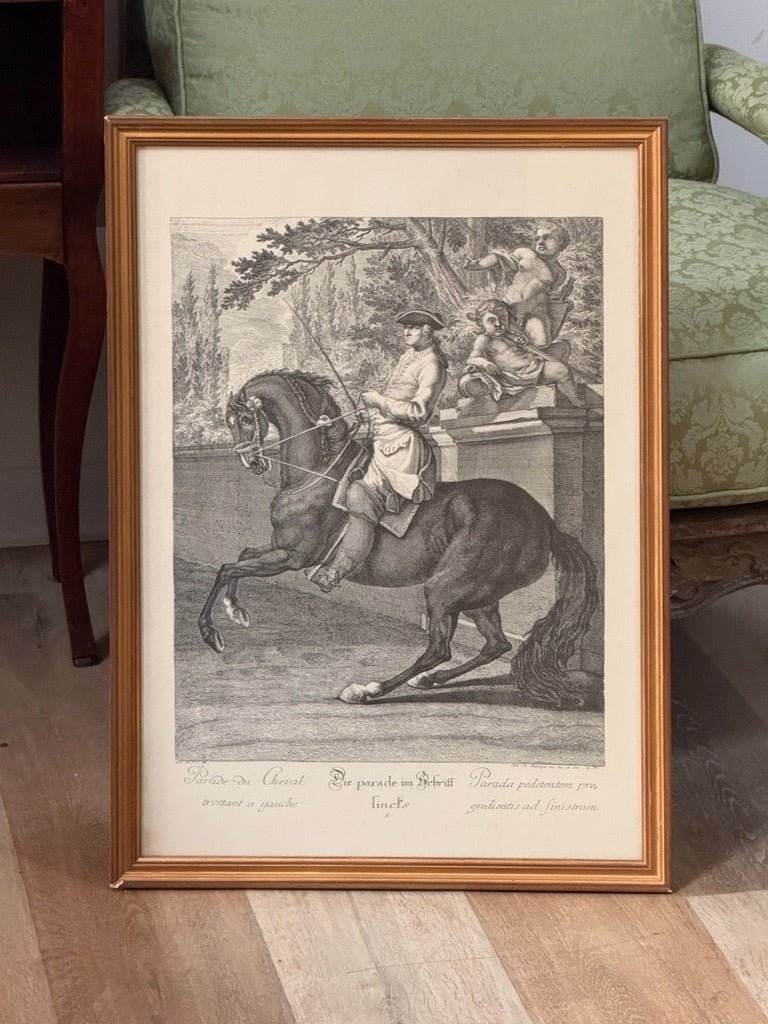 Johann Elias Ridinger (German, 1698–1767).&nbsp; Set of six; Equestrian Lithographs - Helen Storey Antiques