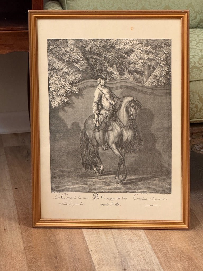 Johann Elias Ridinger (German, 1698–1767).&nbsp; Set of six; Equestrian Lithographs - Helen Storey Antiques