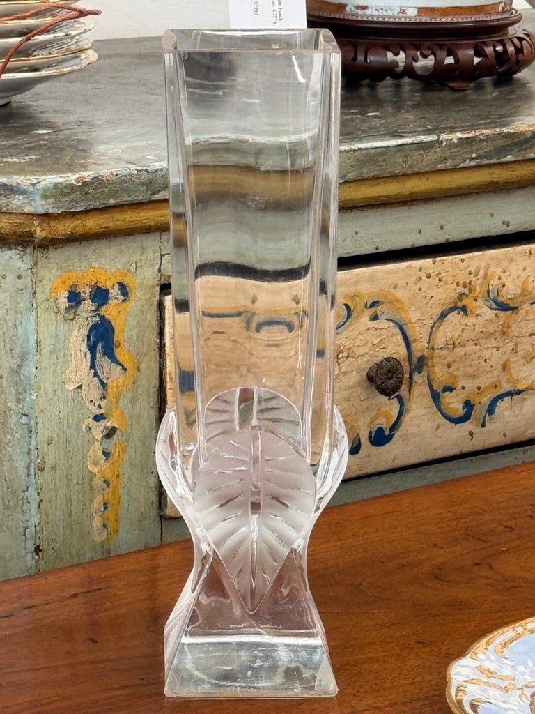 Lalique &quot;Broceliande&quot; clear crystal vase, 20th Century - Helen Storey Antiques