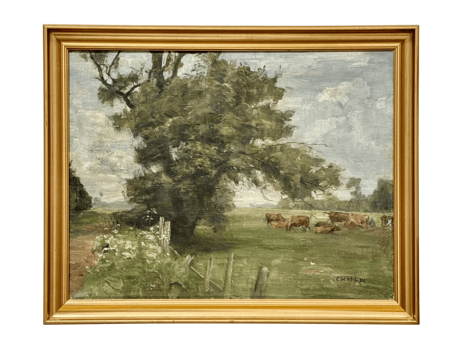 Landscape with cattle, Carl Vilhelm Holsøe