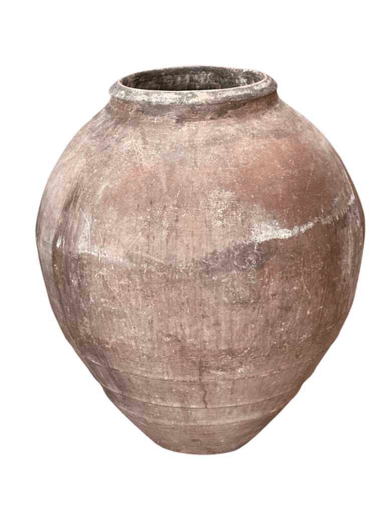 Large 19th Century Terra Cotta Olive Jar/Vessel - Helen Storey Antiques