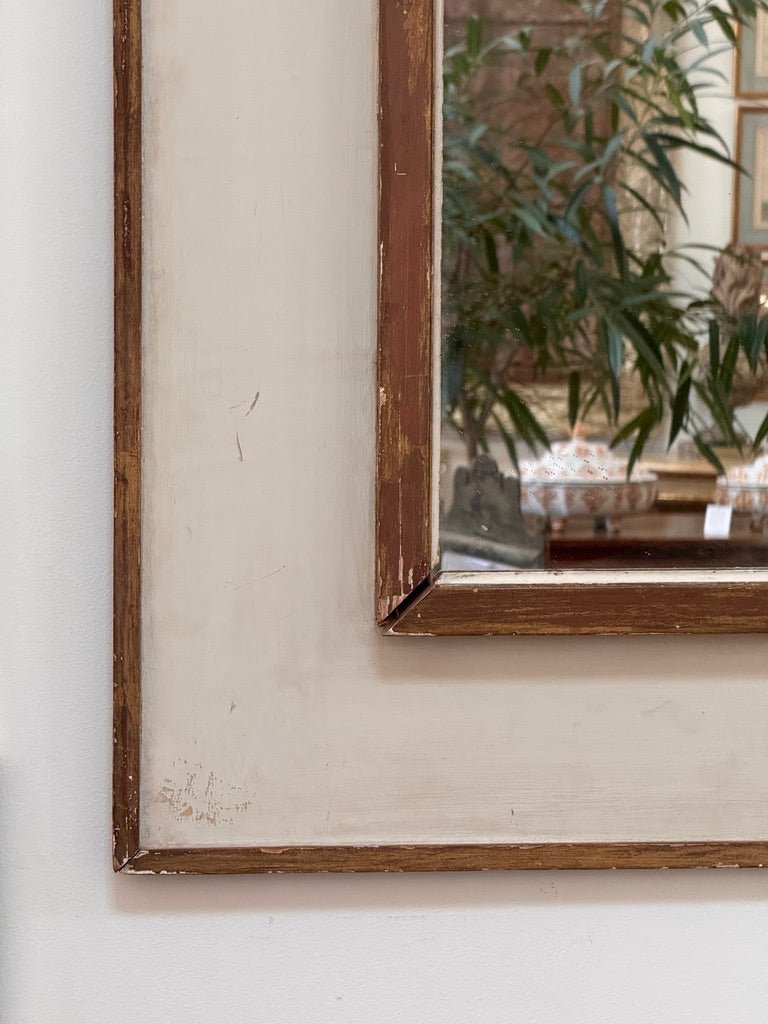 Large Rectangular Italian mirror, painted - Helen Storey Antiques