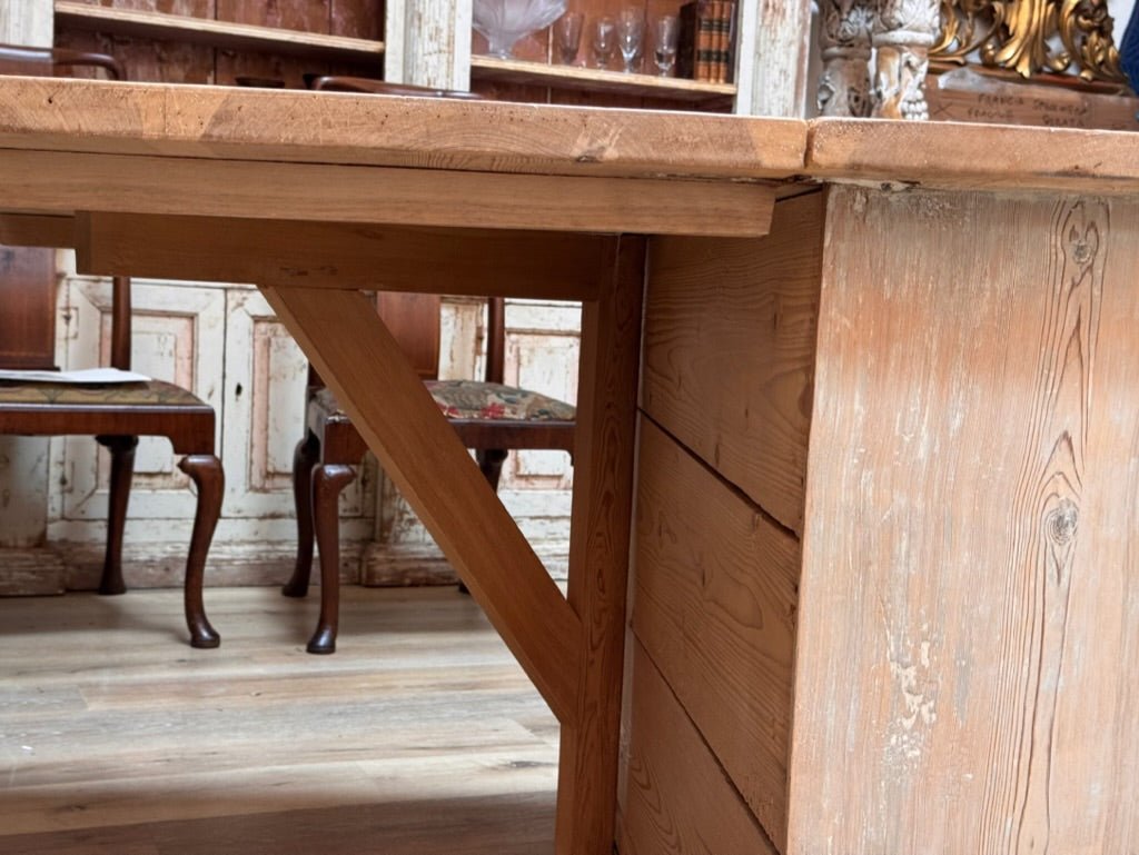 Late 18th - early 19th Century Swedish Pine Chest of Drawers with Table - Helen Storey Antiques