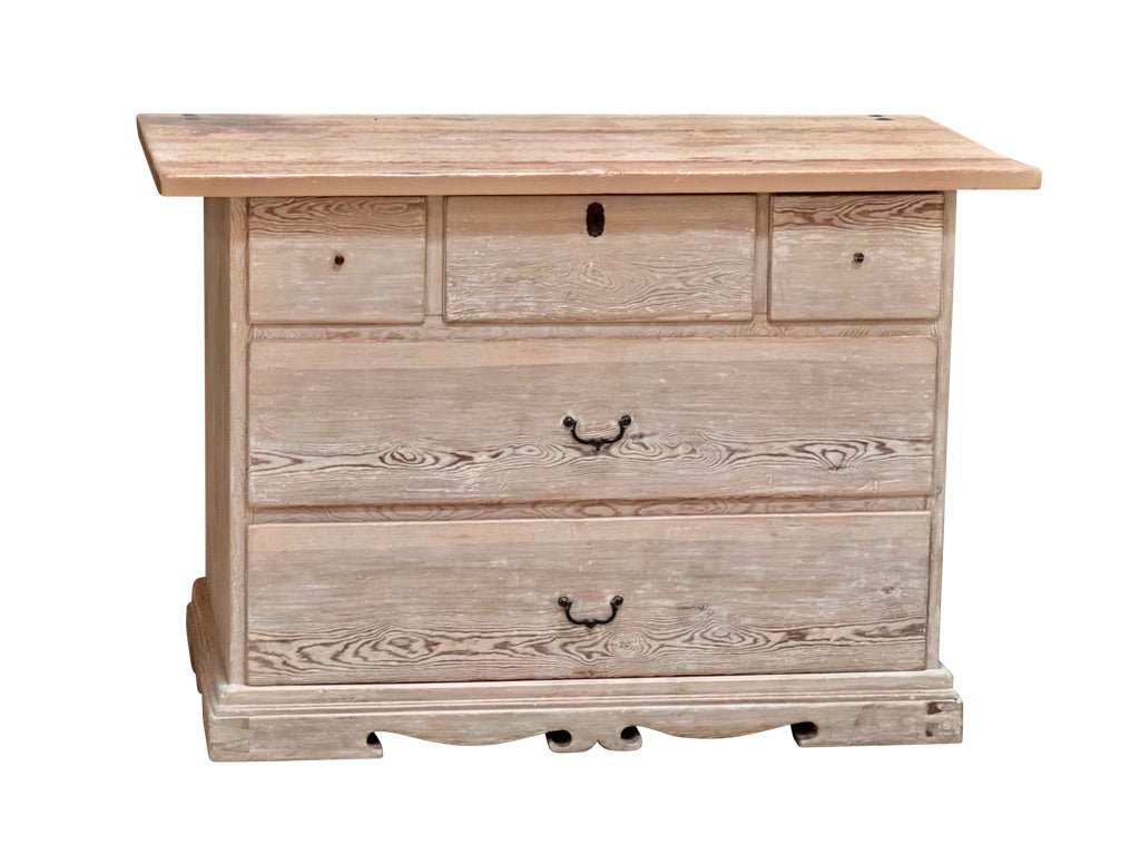 Late 18th-early 19th Century Swedish Pine Chest of Drawers with Table