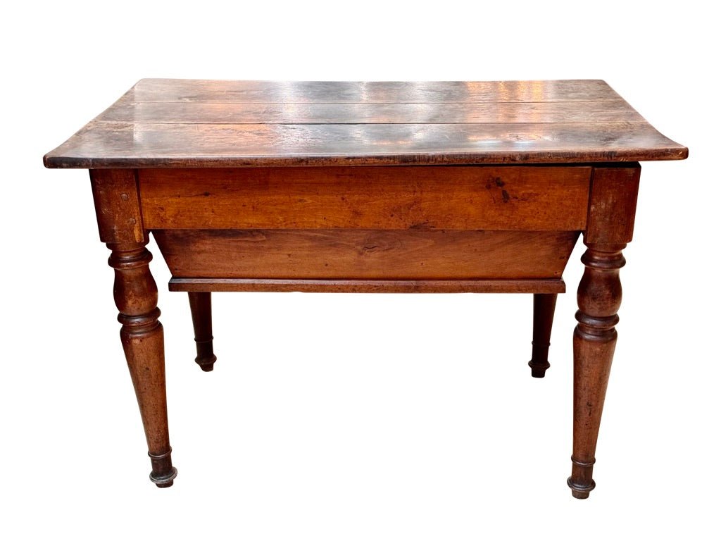 Late 18th - early 19th French Provincial walnut dough table - Helen Storey Antiques