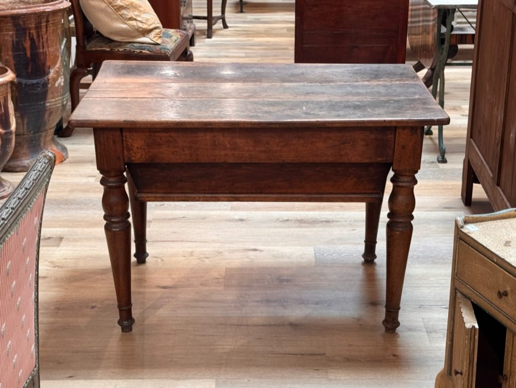 Late 18th - early 19th French Provincial walnut dough table - Helen Storey Antiques