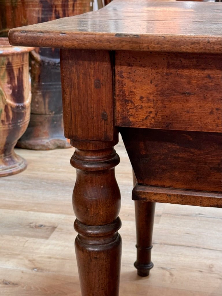 Late 18th - early 19th French Provincial walnut dough table - Helen Storey Antiques