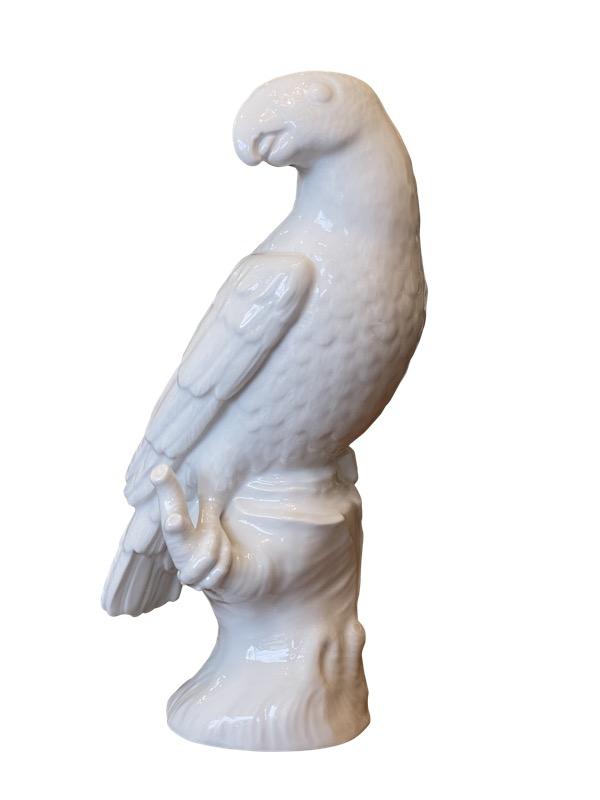 LATE 19TH CENTURY BERLIN KPM PORCELAIN PARROT FIGURINE