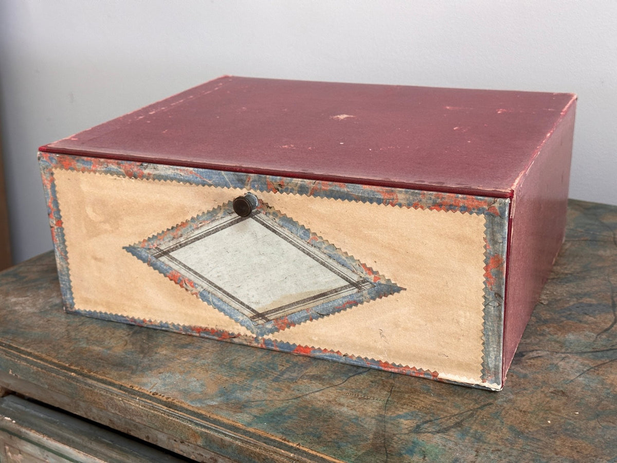 Late 19th Century French Cardboard File Boxes - Helen Storey Antiques