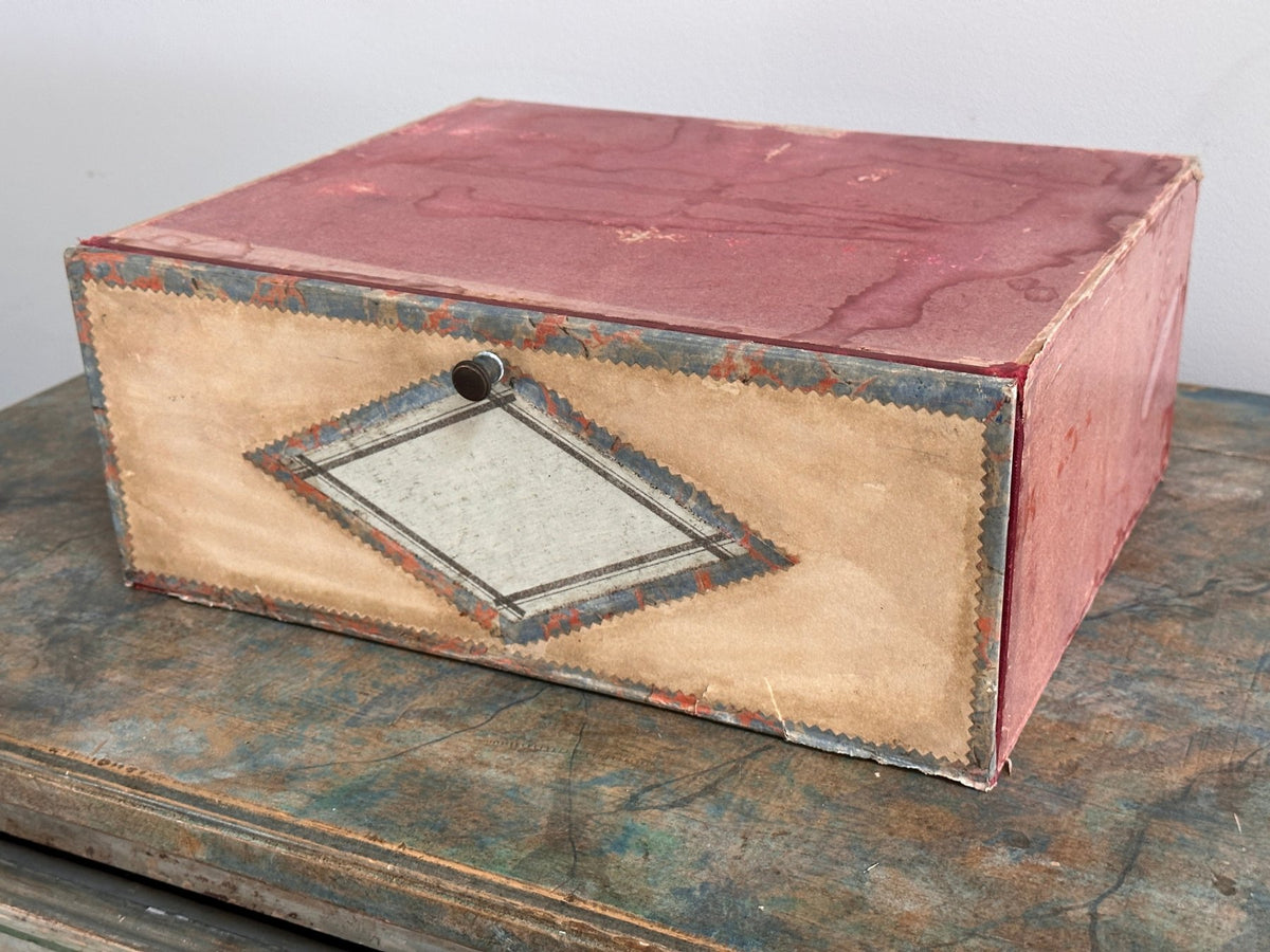 Late 19th Century French Cardboard File Boxes - Helen Storey Antiques