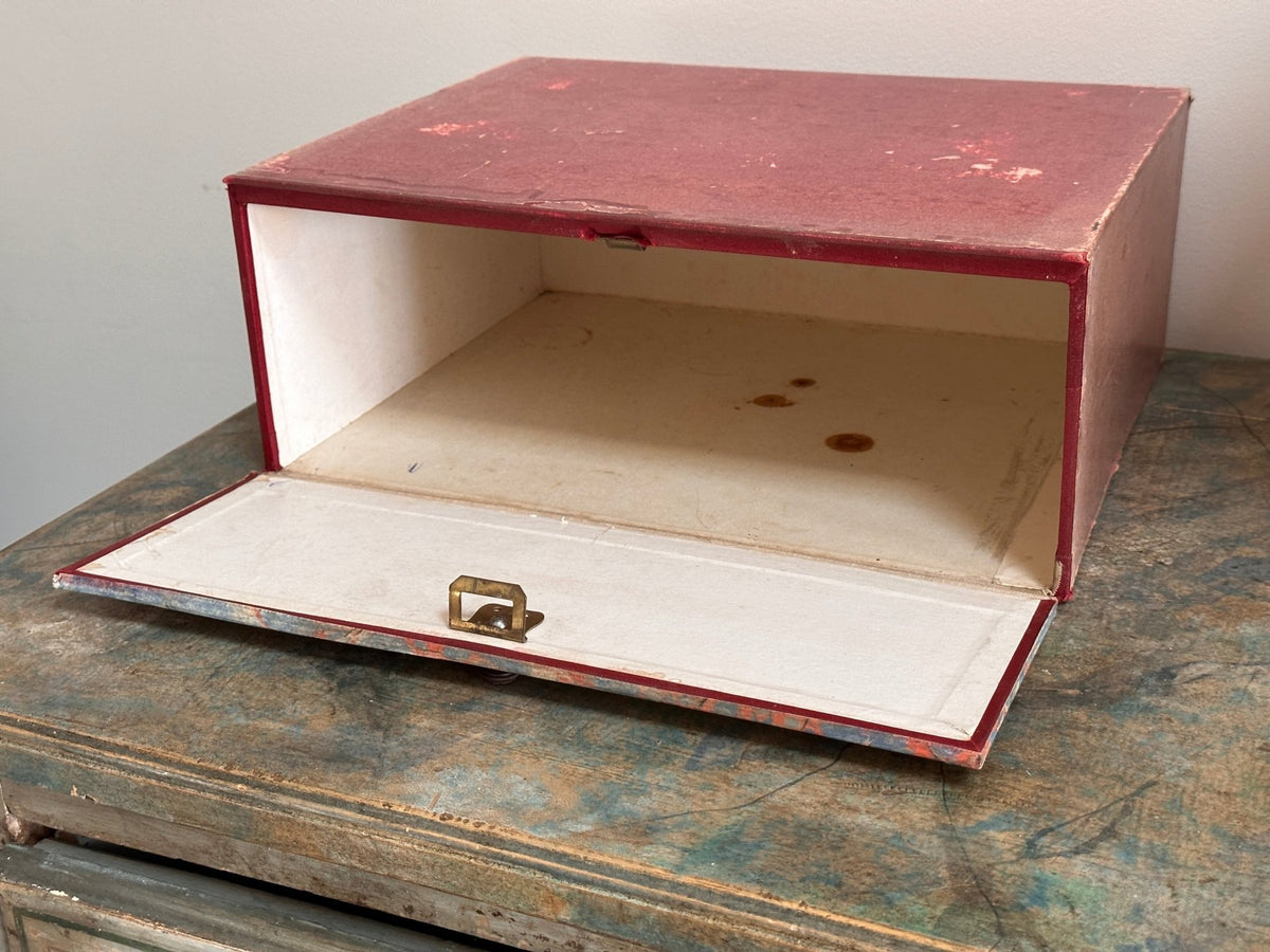 Late 19th Century French Cardboard File Boxes - Helen Storey Antiques