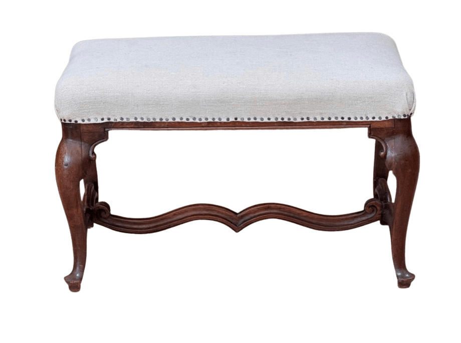 Louis XIV - XV Walnut Stool, France, C. 1730 - Helen Storey Antiques