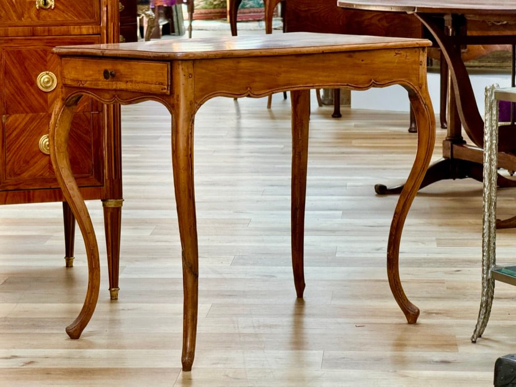 Louis XV Provincial fruitwood side table mid 18th century - Helen Storey Antiques